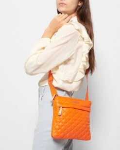 Tangerine Metro Flat Crossbody