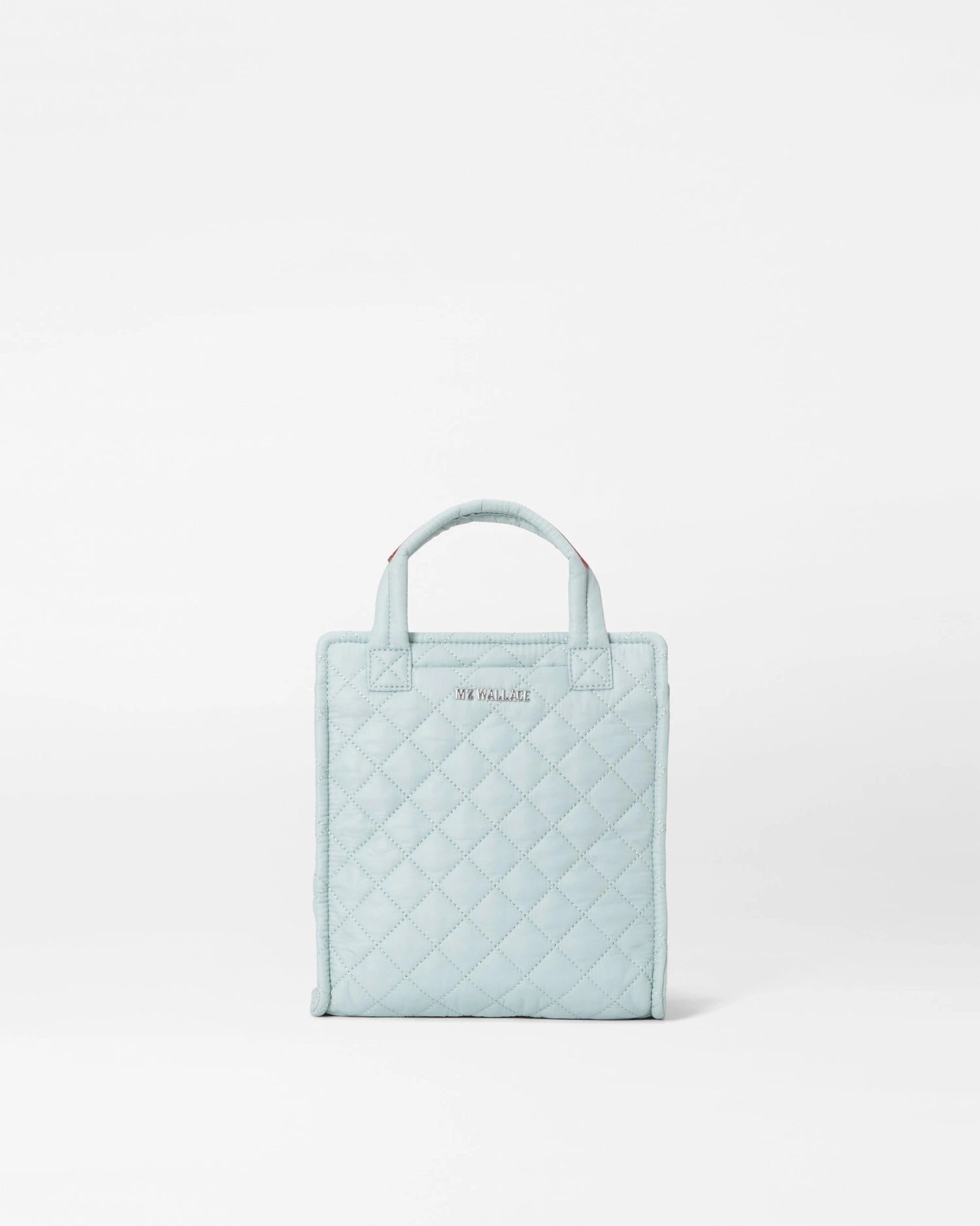 Silver Blue Mini Box Tote