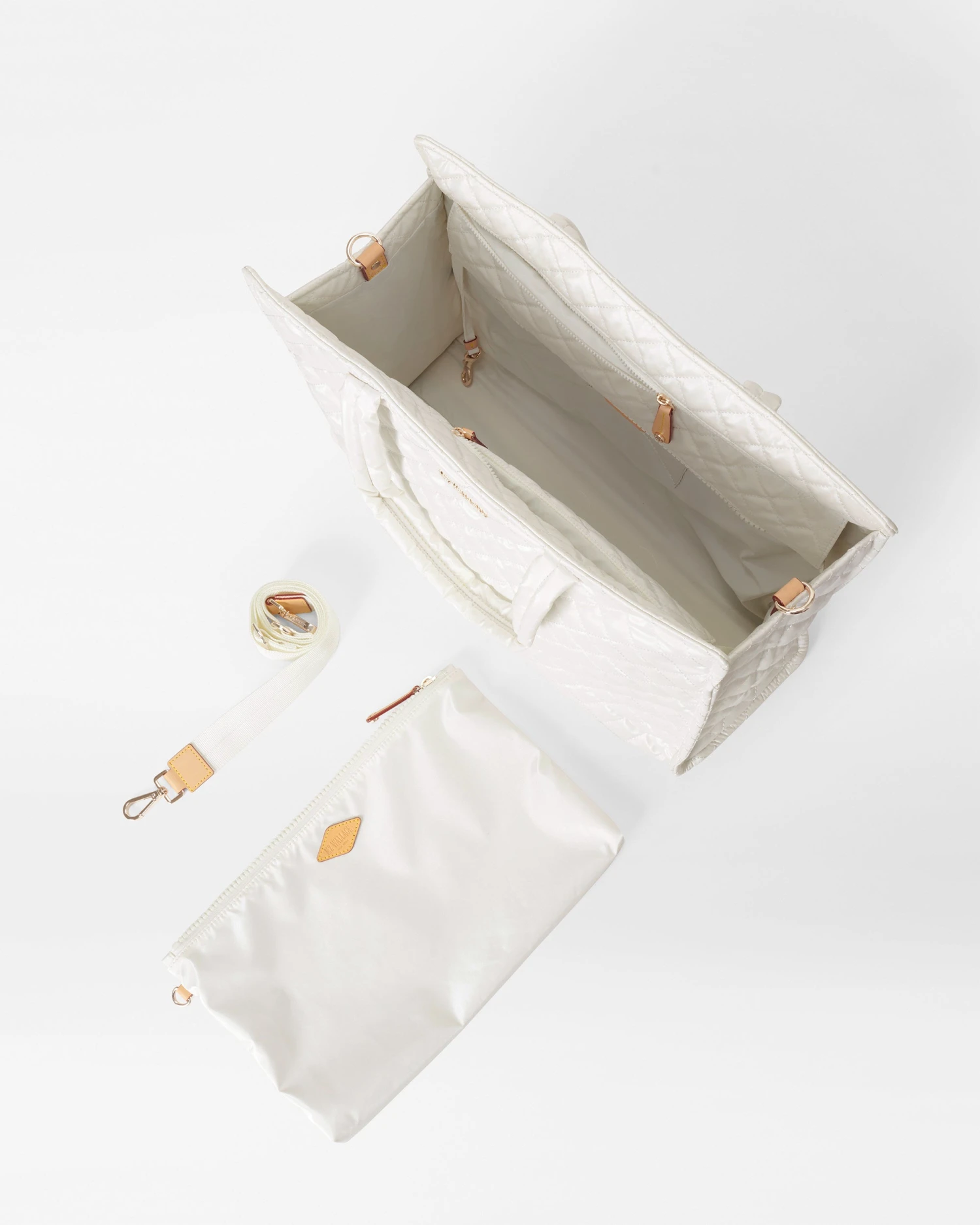 Pearl Metallic Large Box Tote - Image 5