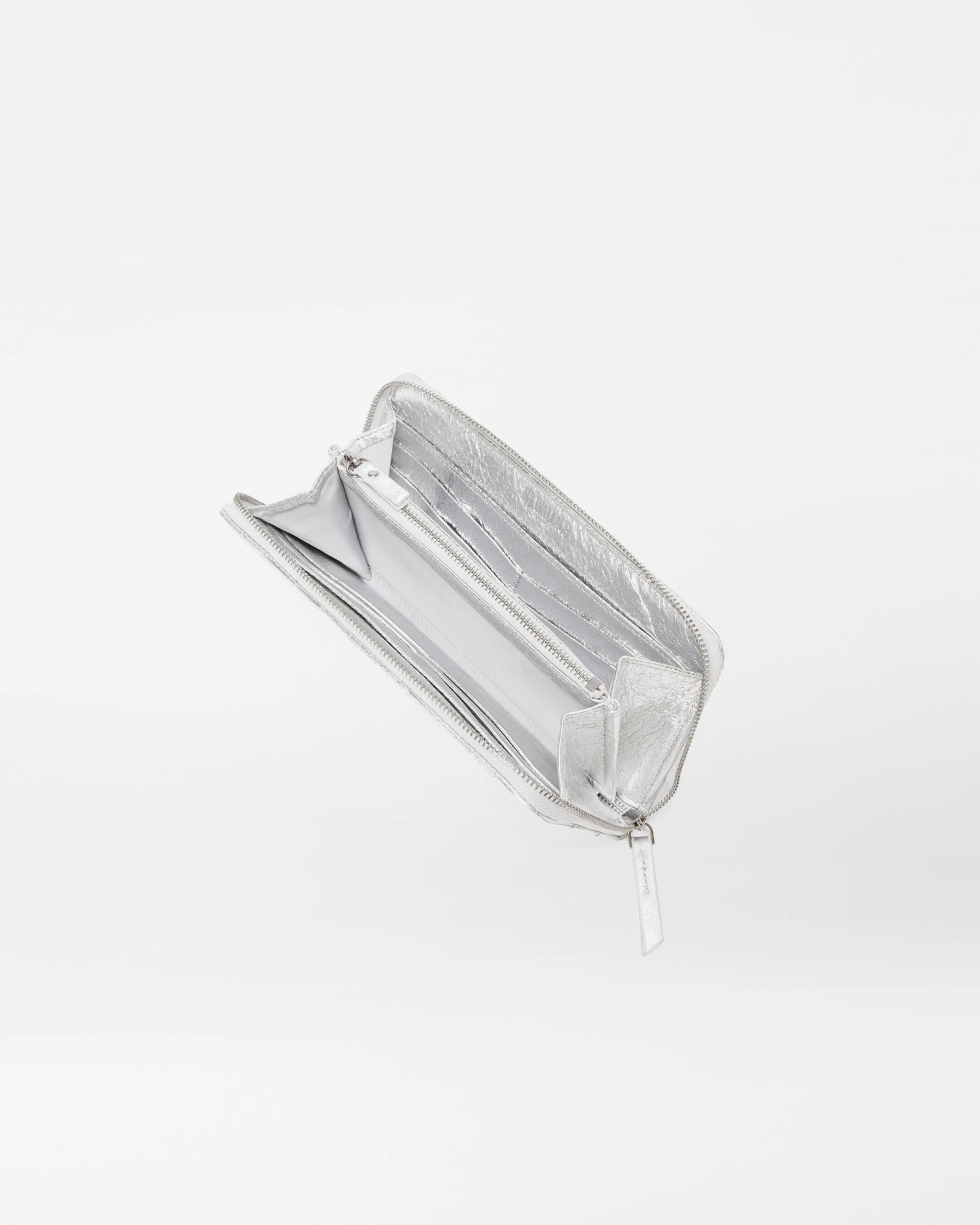 Silver Candy Long Zip Round Wallet - Image 4