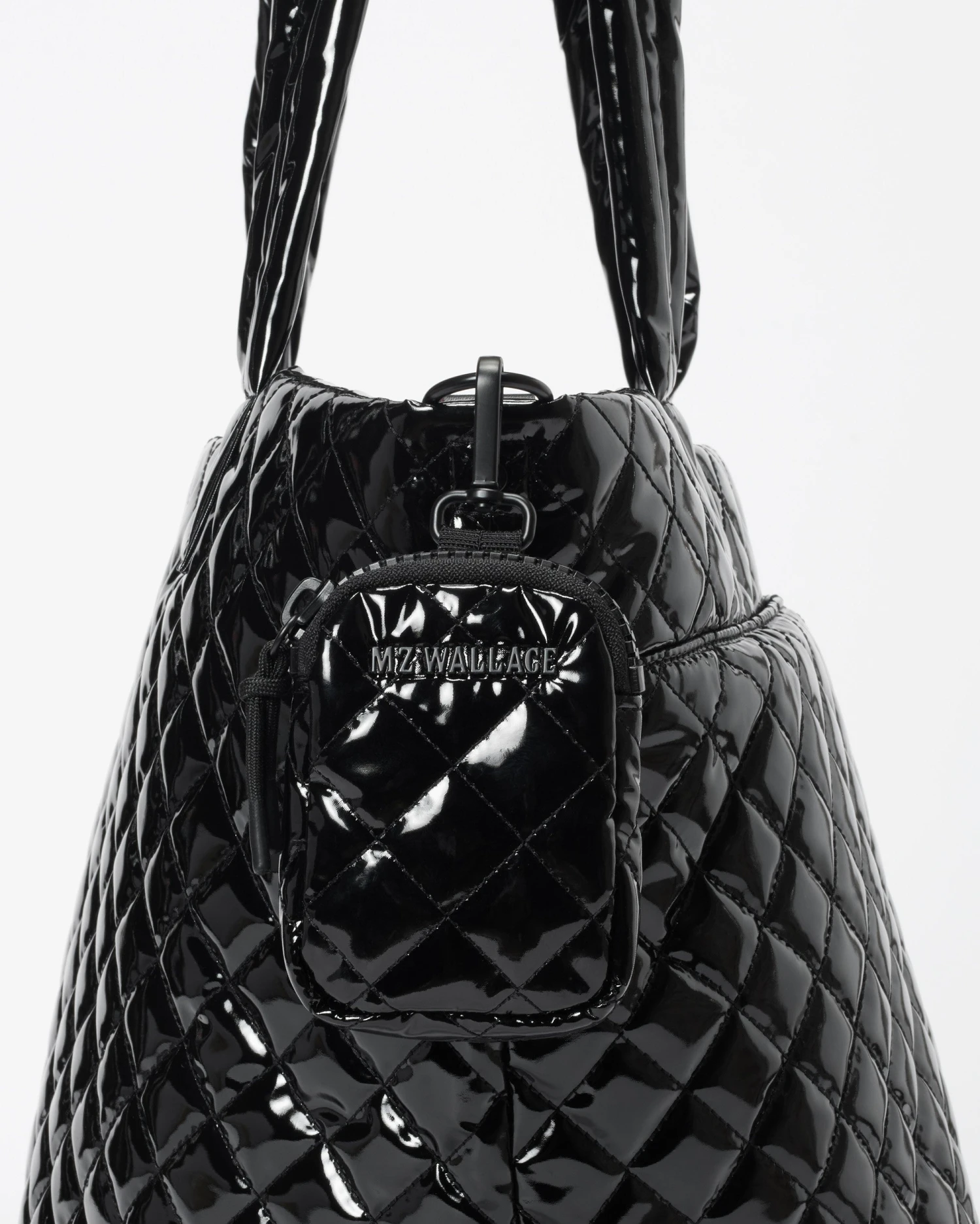 Black Lacquer Large Metro Link Pouch - Image 3