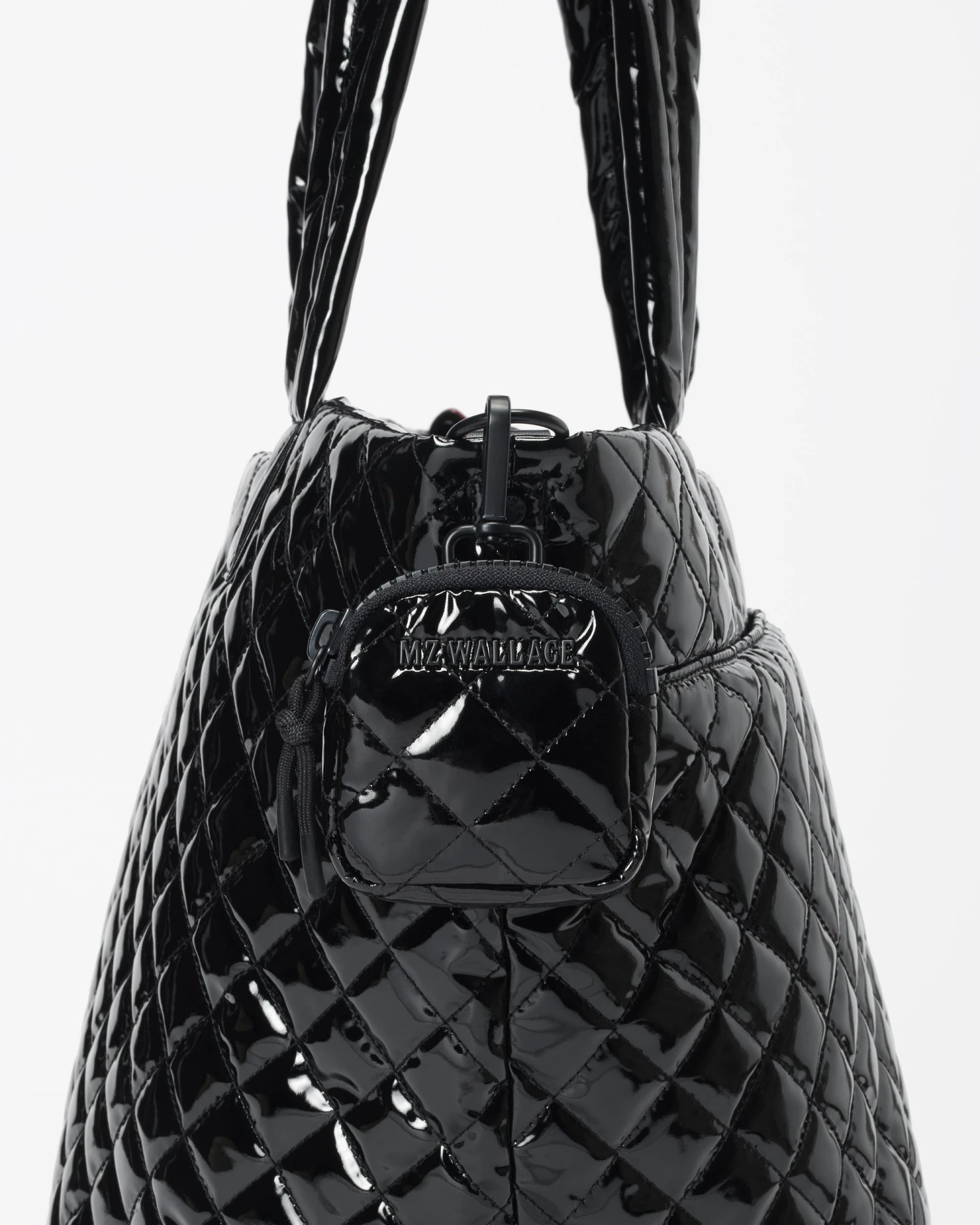 Black Lacquer Small Metro Link Pouch - Image 3