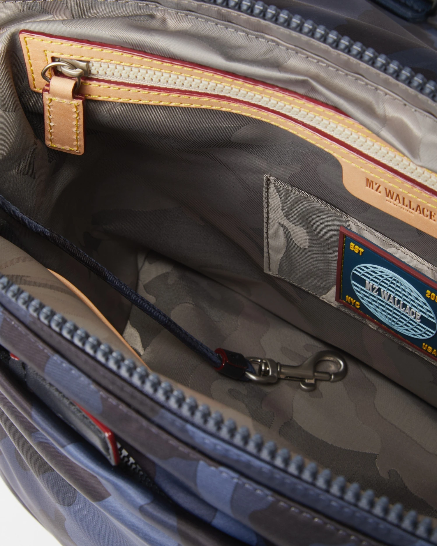 Dark Blue Camo Bedford Air Bleecker Small Messenger - Image 5